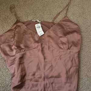 Abercrombie satin tank. With tags